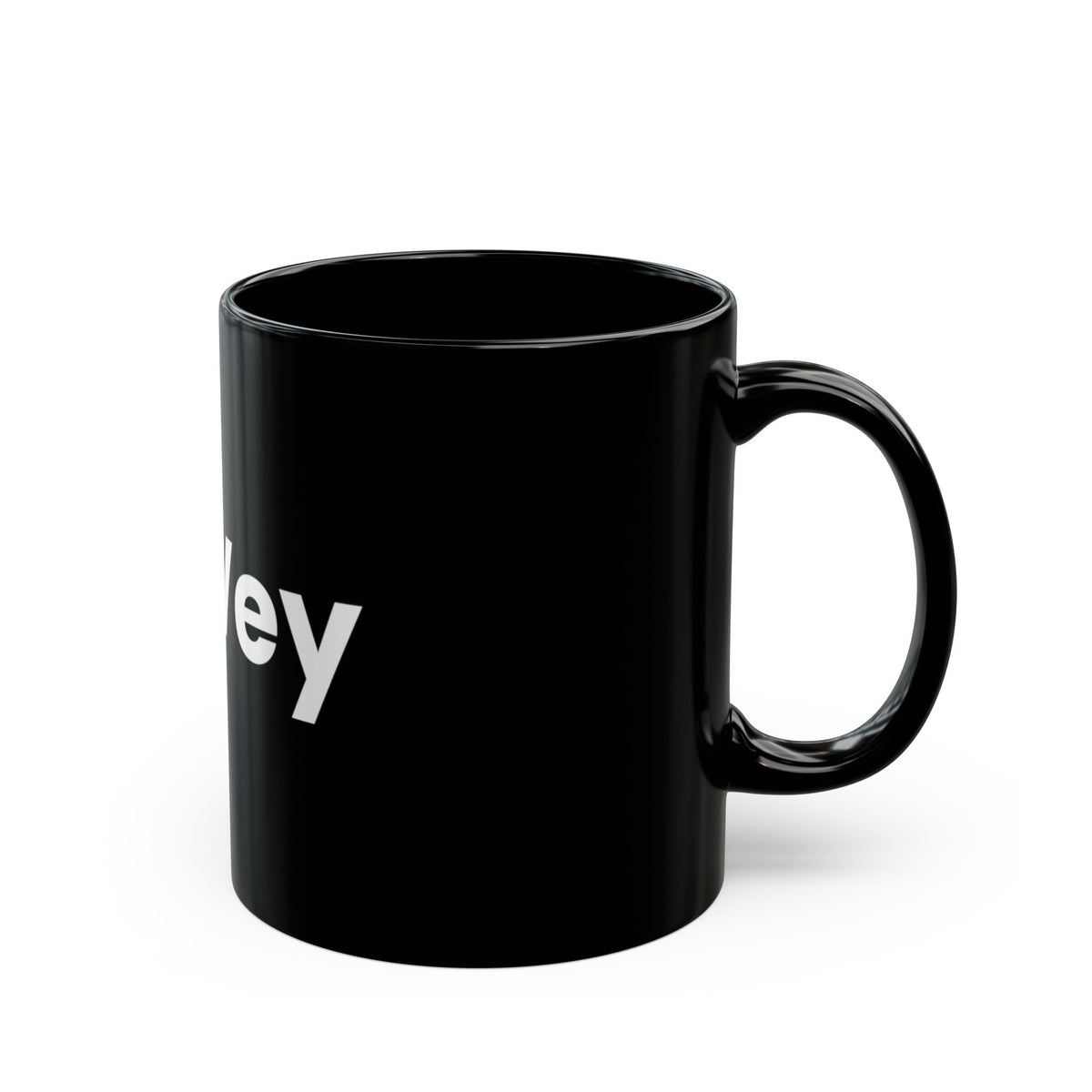 Oy Vey Black Coffee Mug — Funny Yiddish Phrase 11oz & 15oz
